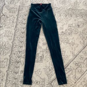 Spanx velvet leggings